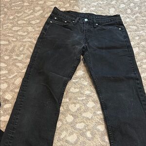 Levi's Straight Leg Black Jeans